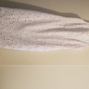 Banana Republic WHITE Eyelet Dress Size 2